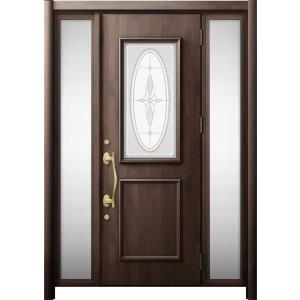 リシェント 玄関ドア3 断熱仕様 / 非防火 K2 C15型 木目調  両袖 特注サイズ  W：1,...