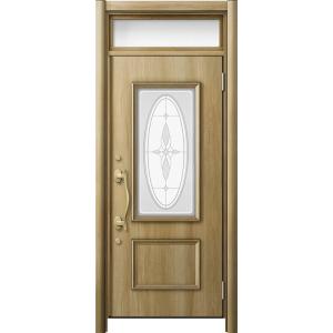 リシェント 玄関ドア3 断熱仕様 / 非防火 K4 C15型 木目調  片開きランマ付 特注サイズ ...