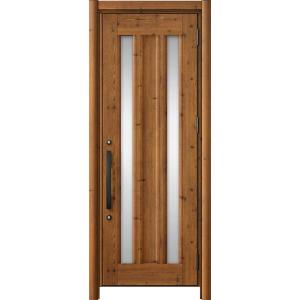 リシェント玄関ドア3 アルミ仕様 / 手動 片開き_ランマなし C16N型(木目調) 特注 W：72...