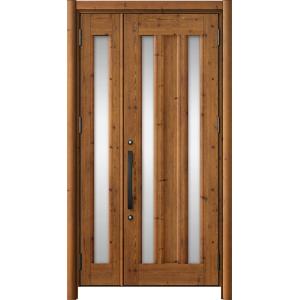 リシェント玄関ドア3 アルミ仕様 / 手動 親子_ランマなし C16N型(木目調) 特注 W：1,0...