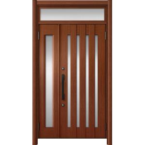 リシェント玄関ドア3 アルミ仕様 / 手動 親子_ランマ付き C17N型(木目調) 特注 W：1,0...