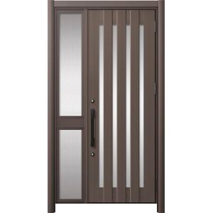 リシェント玄関ドア3 アルミ仕様 / 手動 片袖-中桟付きポストなし_ランマなし C17N型(アルミ...