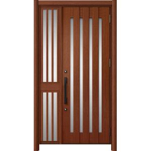 リシェント玄関ドア3 アルミ仕様 / 手動 片袖飾り-中桟付きポストなし_ランマなし C17N型(木...