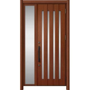 リシェント玄関ドア3 アルミ仕様 / 手動 片袖_ランマなし C17N型(木目調) 特注 W：872...
