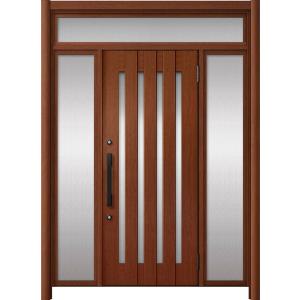 リシェント玄関ドア3 アルミ仕様 / 手動 両袖_ランマ付き C17N型(木目調) 特注 W：1,0...