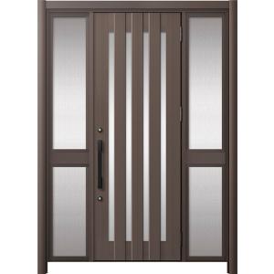 リシェント玄関ドア3 アルミ仕様 / 手動 両袖-中桟付きポストなし_ランマなし C17N型(アルミ...