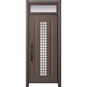 リシェント玄関ドア3 アルミ仕様 / 手動 片開き_ランマ付き C20N型(アルミ色) 特注 W：7...