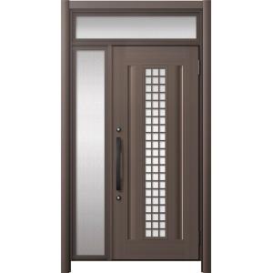 リシェント玄関ドア3 アルミ仕様 / 手動 片袖_ランマ付き C20N型(アルミ色) 特注 W：89...