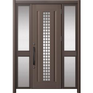 リシェント玄関ドア3 アルミ仕様 / 手動 両袖-中桟付きポストなし_ランマなし C20N型(アルミ...