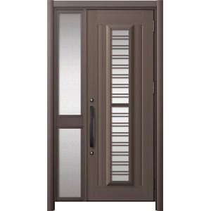 リシェント玄関ドア3 アルミ仕様 / 手動 片袖-中桟付きポストなし_ランマなし C83N型(アルミ...