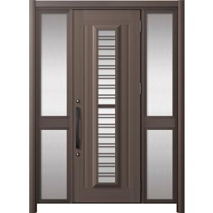 リシェント玄関ドア3 アルミ仕様 / 手動 両袖-中桟付きポストなし_ランマなし C83N型(アルミ...