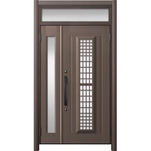 リシェント玄関ドア3 アルミ仕様 / 手動 親子_ランマ付き C84N型(アルミ色) 特注 W：1,...