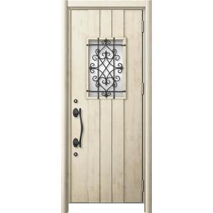 リシェント 玄関ドア3 断熱仕様 / 非防火 K2 D41型 木目調  片開き 特注サイズ  W：8...