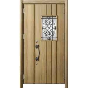 リシェント 玄関ドア3 断熱仕様 / 非防火 K4 D41型 木目調  親子ドア 特注サイズ  W：...