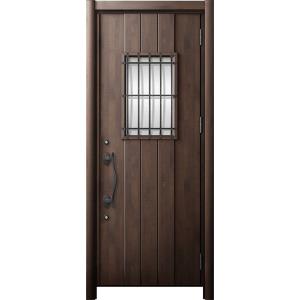 リシェント 玄関ドア3 断熱仕様 / 非防火 K4 D44型 木目調  片開き 特注サイズ  W：8...