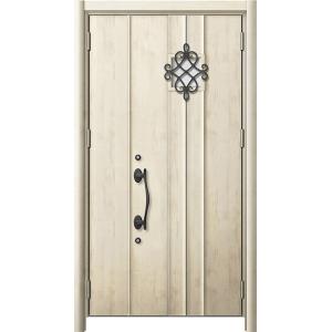 リシェント 玄関ドア3 断熱仕様 / 非防火 K4 D77型 木目調  親子ドア 特注サイズ  W：...