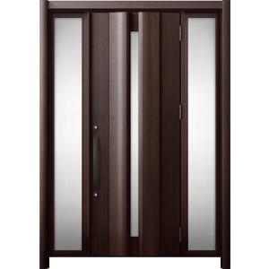 リシェント 玄関ドア3 断熱仕様 / 非防火 K2 G12型 木目調 両袖 特注サイズ W：1,08...