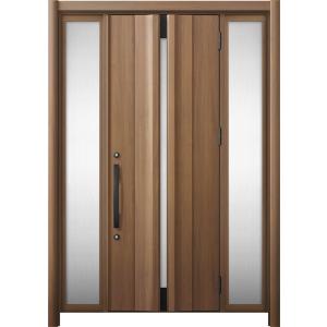 リシェント 玄関ドア3 断熱仕様 / 非防火 K2 G13型 木目調 両袖 特注サイズ W：1,08...