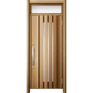 リシェント 玄関ドア3 断熱仕様 / 非防火 K4 G14型 木目調 片開きランマ付 特注サイズ W...