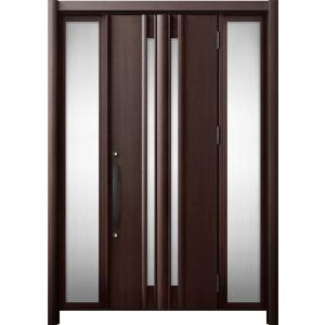 リシェント 玄関ドア3 断熱仕様 / 非防火 K2 G15型 木目調 両袖 特注サイズ W：1,03...