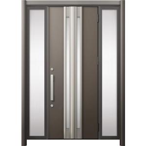 リシェント 玄関ドア3 断熱仕様 / 非防火 K2 G77型 木目調 両袖 特注サイズ W：1,03...