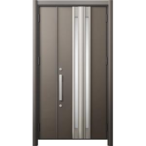 リシェント 玄関ドア3 断熱仕様 / 非防火 K4 G77型 アルミ色 親子ドア 特注サイズ W：9...