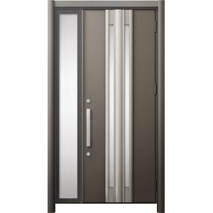 リシェント 玄関ドア3 断熱仕様 / 非防火 K4 G77型 アルミ色 片袖 特注サイズ W：872...