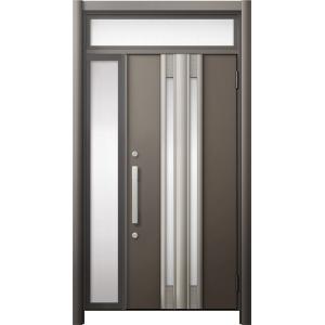 リシェント 玄関ドア3 断熱仕様 / 非防火 K4 G77型 アルミ色 片袖ランマ付 特注サイズ W...