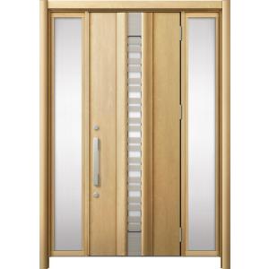 リシェント 玄関ドア3 断熱仕様 / 非防火 K2 G82型 木目調 両袖 特注サイズ W：1,13...