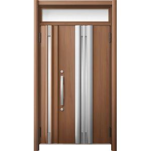 リシェント 玄関ドア3 高断熱仕様 / 非防火 13N型 木目調 親子ランマ付き 特注サイズ W：1...