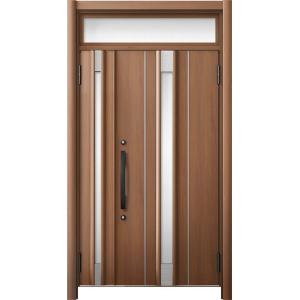 リシェント 玄関ドア3 高断熱仕様 / 非防火 14N型 木目調 親子ランマ付き 特注サイズ W：1...