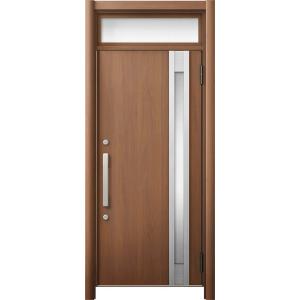 リシェント 玄関ドア3 高断熱仕様 / 非防火 15N型 木目調 片開きランマ付き 特注サイズ W：...