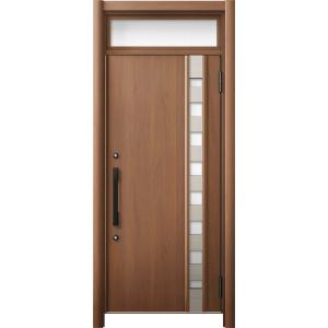 リシェント 玄関ドア3 高断熱仕様 / 非防火 16N型 木目調 片開きランマ付き 特注サイズ W：...