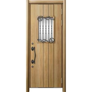 リシェント 玄関ドア3 高断熱仕様 / 非防火 42N型 木目調 片開き 特注サイズ W：877〜9...