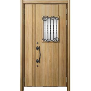 リシェント 玄関ドア3 高断熱仕様 / 非防火 42N型 木目調 親子 特注サイズ W：1,153〜...