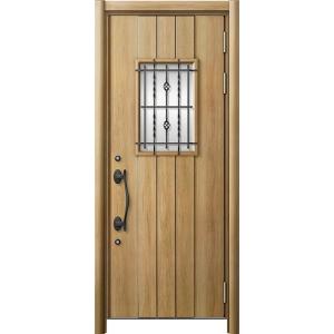 リシェント 玄関ドア3 高断熱仕様 / 非防火 43N型 木目調 片開き 特注サイズ W：877〜9...