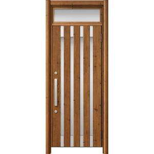 リシェント玄関ドア3 アルミ仕様 / 手動 片開き_ランマ付き M11N型(木目調) 特注 W：71...