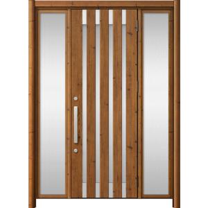 リシェント玄関ドア3 アルミ仕様 / 手動 両袖_ランマなし M11N型(木目調) 特注 W：1,0...