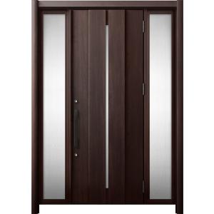 リシェント 玄関ドア3 断熱仕様 / 非防火 K4 M12型 木目調 両袖 特注サイズ W：1,08...