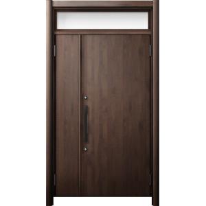 リシェント 玄関ドア3 断熱仕様 / 非防火 K2 M17型 アルミ色 親子ランマ付 特注サイズ W...