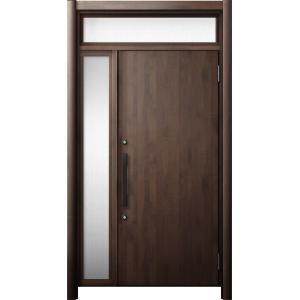 リシェント 玄関ドア3 断熱仕様 / 非防火 K2 M17型 アルミ色 片袖ランマ付 特注サイズ W...