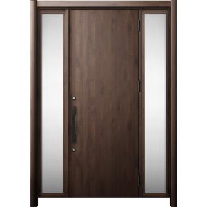 リシェント 玄関ドア3 断熱仕様 / 非防火 K2 M17型 アルミ色 両袖 特注サイズ W：1,0...