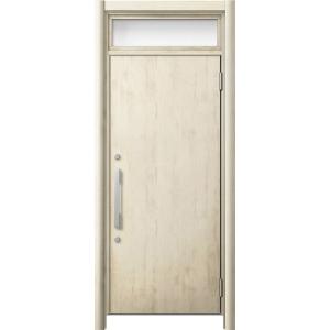 リシェント 玄関ドア3 断熱仕様 / 非防火 K4 M17型 アルミ色 片開きランマ付 特注サイズ ...