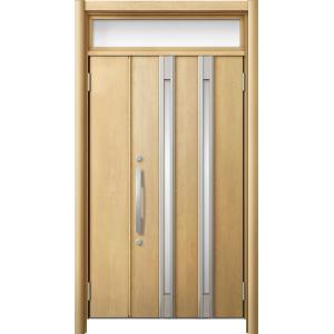 リシェント 玄関ドア3 断熱仕様 / 非防火 K2 M24型 木目調 親子ランマ付 特注サイズ W：...