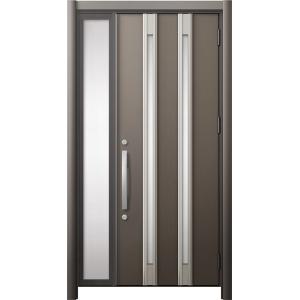 リシェント 玄関ドア3 断熱仕様 / 非防火 K4 M24型 アルミ色 片袖 特注サイズ W：922...