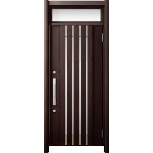 リシェント 玄関ドア3 断熱仕様 / 非防火 K2 M27型 アルミ色 片開きランマ付 特注サイズ ...