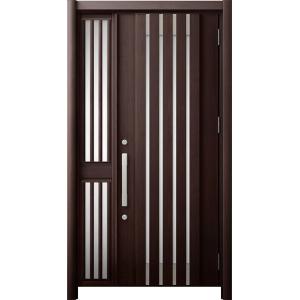 リシェント 玄関ドア3 断熱仕様 / 非防火 K2 M27型 木目調 片袖飾り 中桟付ポスト無し 特...