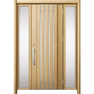 リシェント 玄関ドア3 断熱仕様 / 非防火 K2 M27型 木目調 両袖 特注サイズ W：1,09...