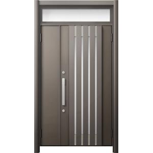 リシェント 玄関ドア3 断熱仕様 / 非防火 K4 M27型 アルミ色 親子ランマ付 特注サイズ W...