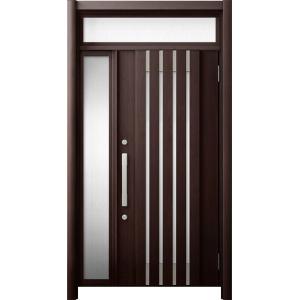 リシェント 玄関ドア3 断熱仕様 / 非防火 K4 M27型 アルミ色 片袖ランマ付 特注サイズ W...